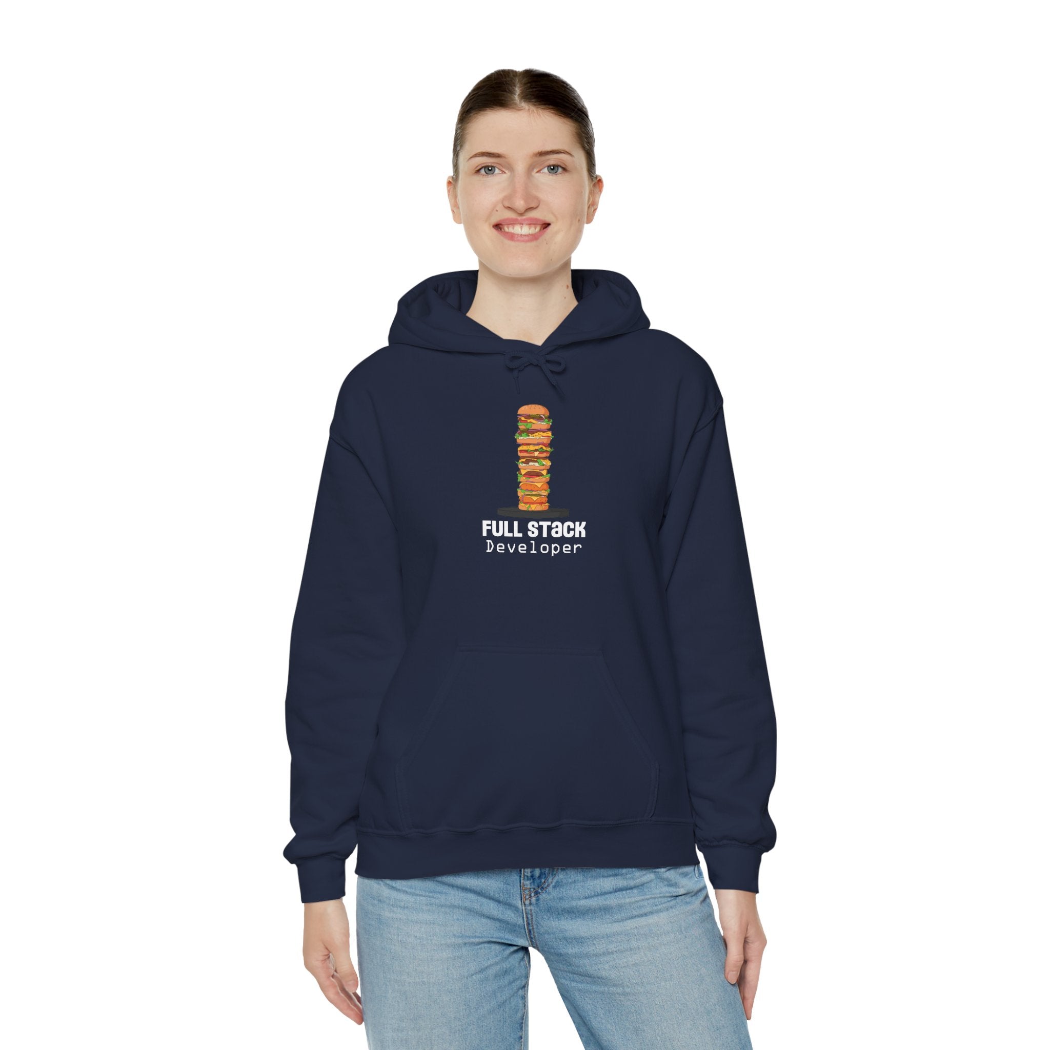 Full Stack Developer Hoodie, Unisex Sweatshirt for Programmers, Geeky Apparel, Tech Gifts, Coding Hoodie