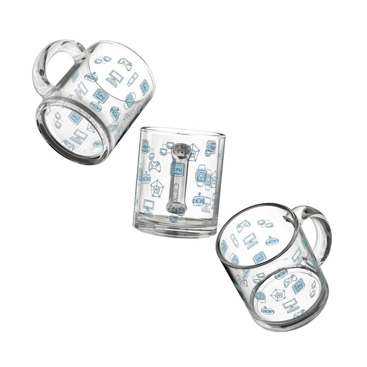 Tech-Themed 10oz Glass Mug | Perfect for Gamers, Programmers & Tech Lovers, Great Gift for Birthdays, Christmas, or Celebrations