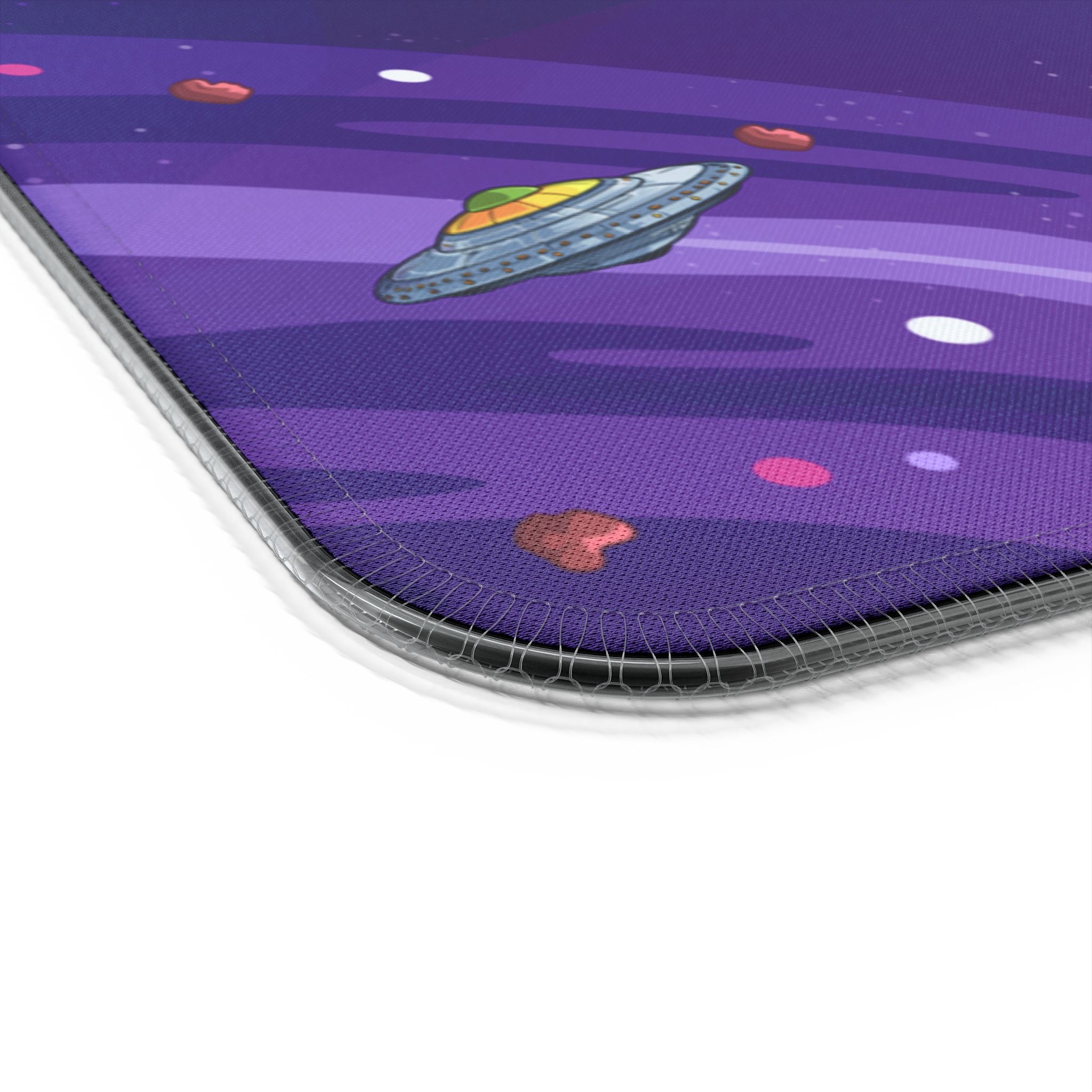 LED Gaming Mouse Pad with Wireless Charging - Cosmic Design for Developers, Unique Desk Accessory, Gaming Gift, Gamer Setup, LED Desk Pad