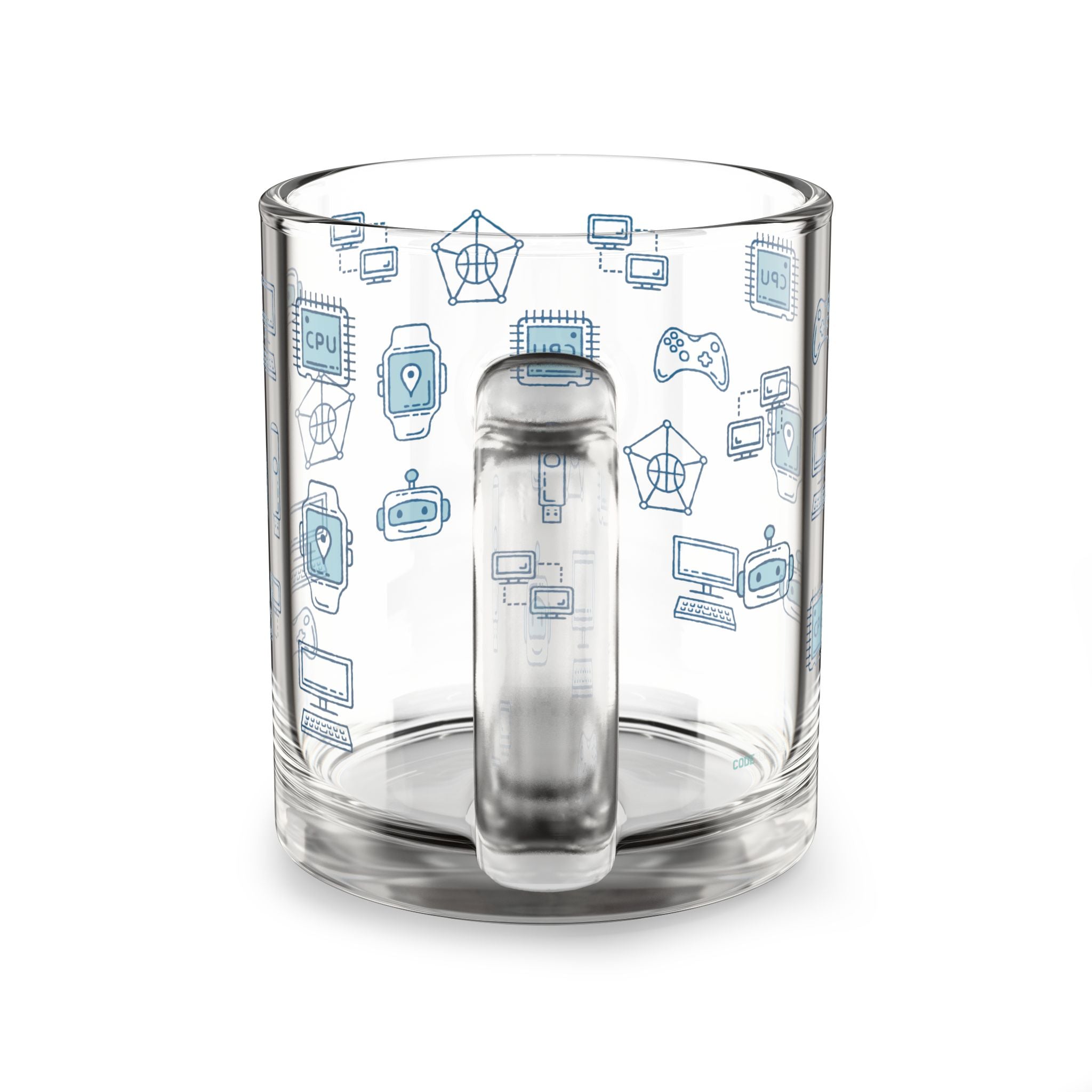 Tech-Themed 10oz Glass Mug | Perfect for Gamers, Programmers & Tech Lovers, Great Gift for Birthdays, Christmas, or Celebrations