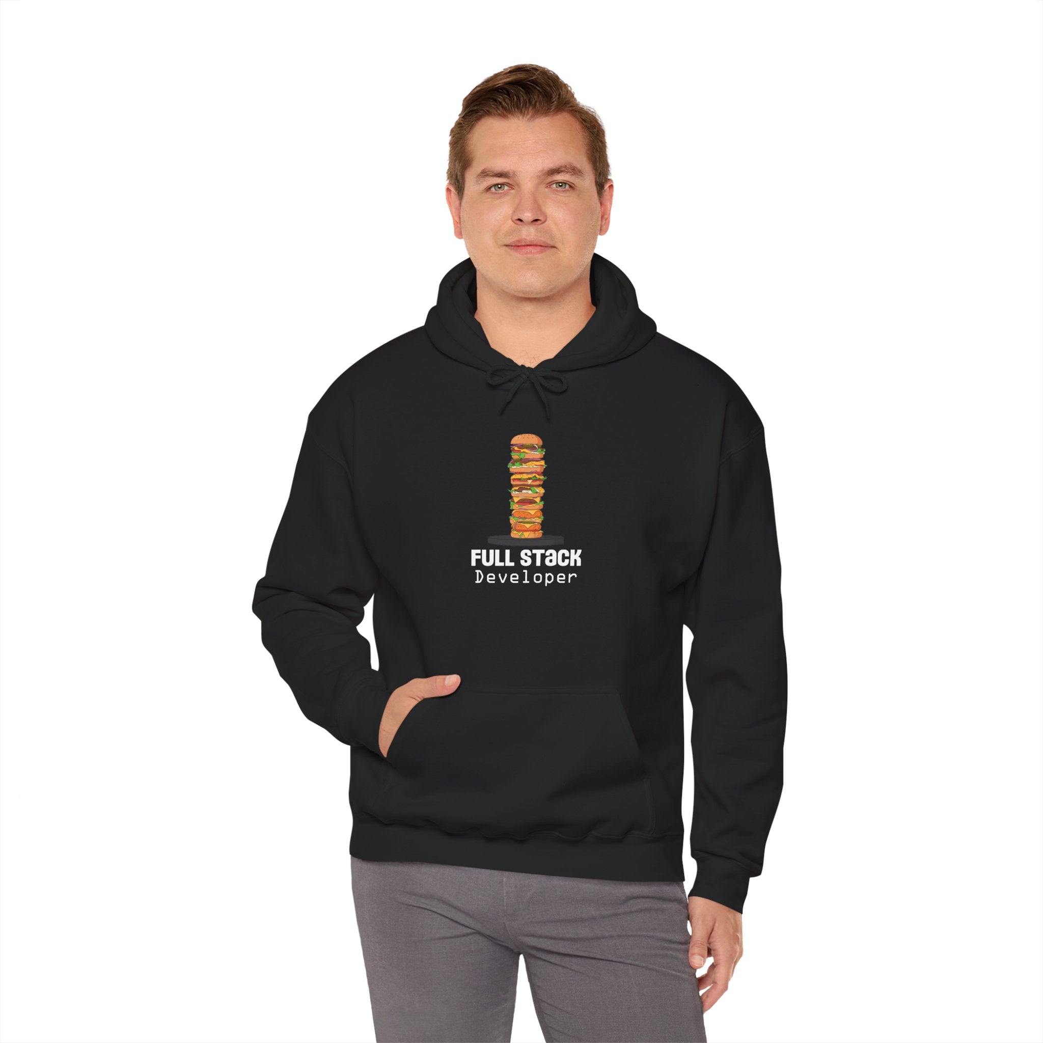 Full Stack Developer Hoodie, Unisex Sweatshirt for Programmers, Geeky Apparel, Tech Gifts, Coding Hoodie