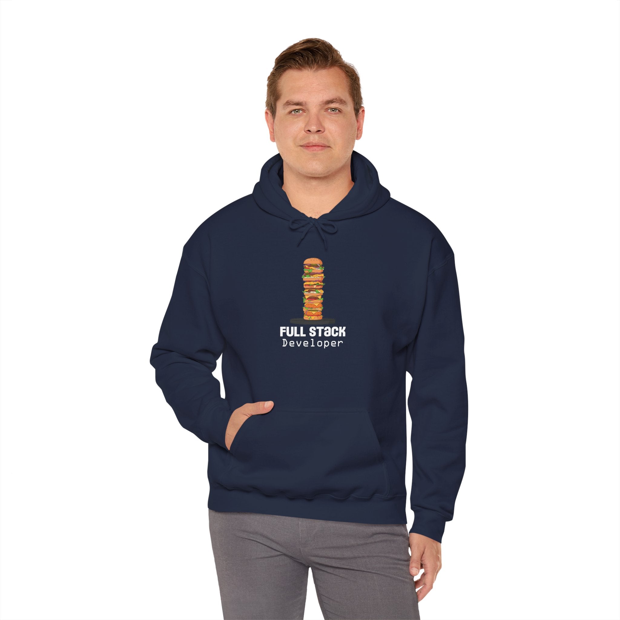 Full Stack Developer Hoodie, Unisex Sweatshirt for Programmers, Geeky Apparel, Tech Gifts, Coding Hoodie