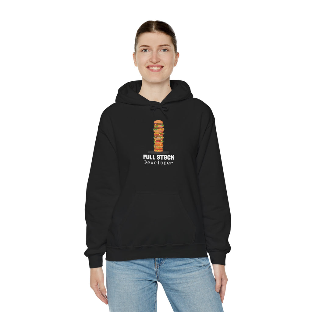 Full Stack Developer Hoodie, Unisex Sweatshirt for Programmers, Geeky Apparel, Tech Gifts, Coding Hoodie