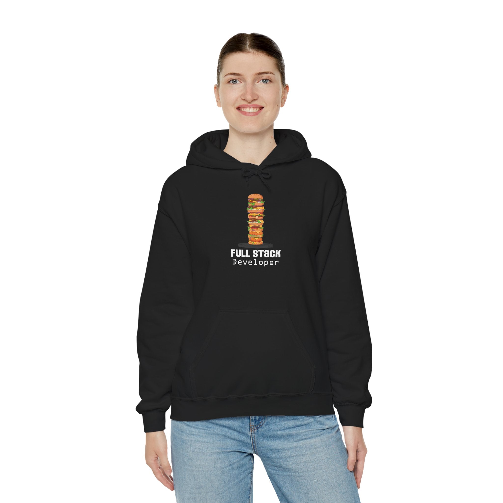 Full Stack Developer Hoodie, Unisex Sweatshirt for Programmers, Geeky Apparel, Tech Gifts, Coding Hoodie